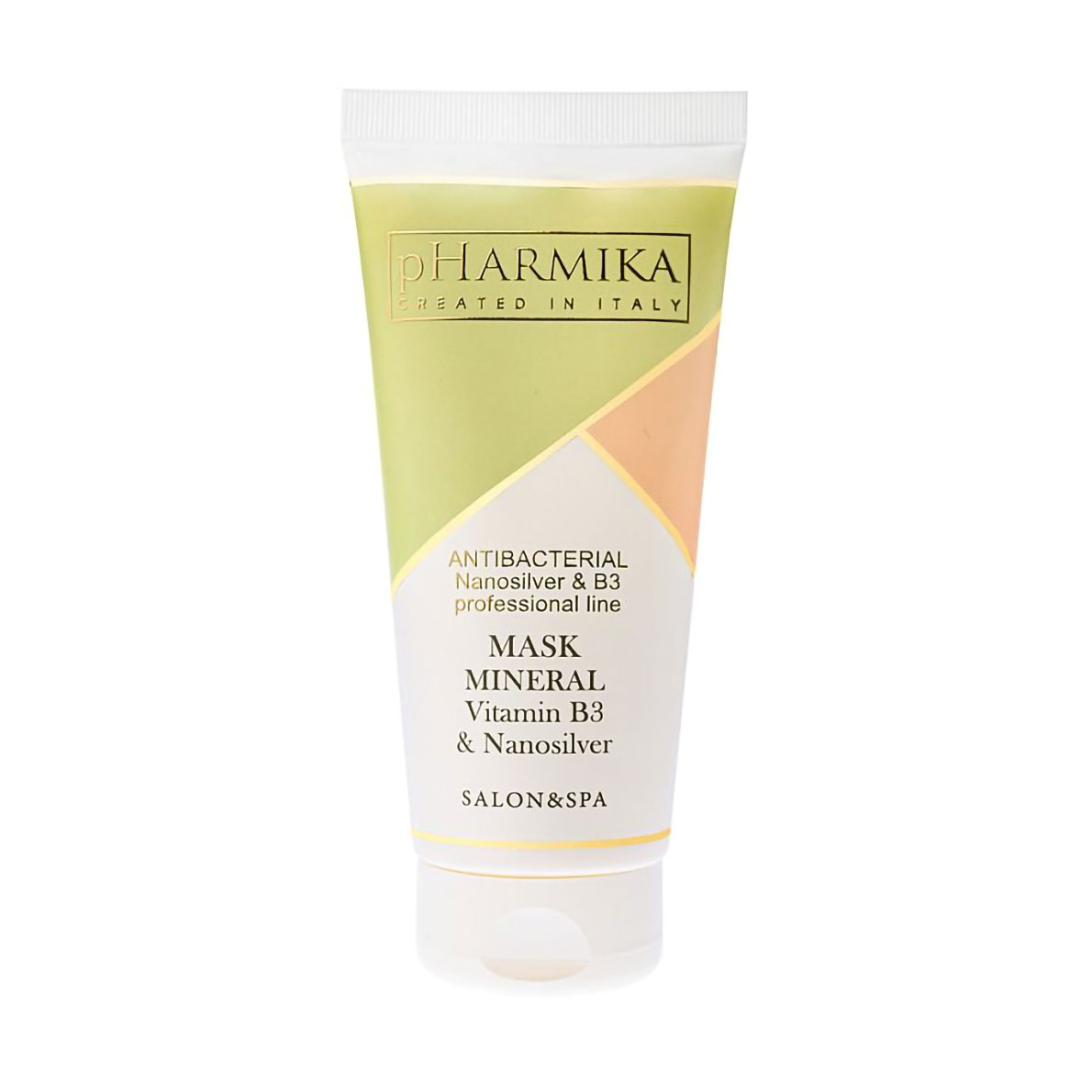 Мінеральна порозвужувальна маска для обличчя pHarmika Mask Mineral з вітаміном В3 і наносріблом, 200 мл